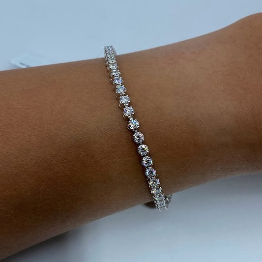 14K Lab Grown Diamond Tennis Bracelet (3 ctw)
