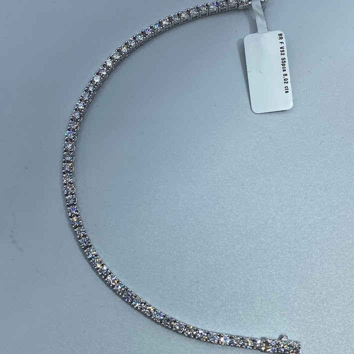 14K Lab Grown Diamond Tennis Bracelet (6 ctw)
