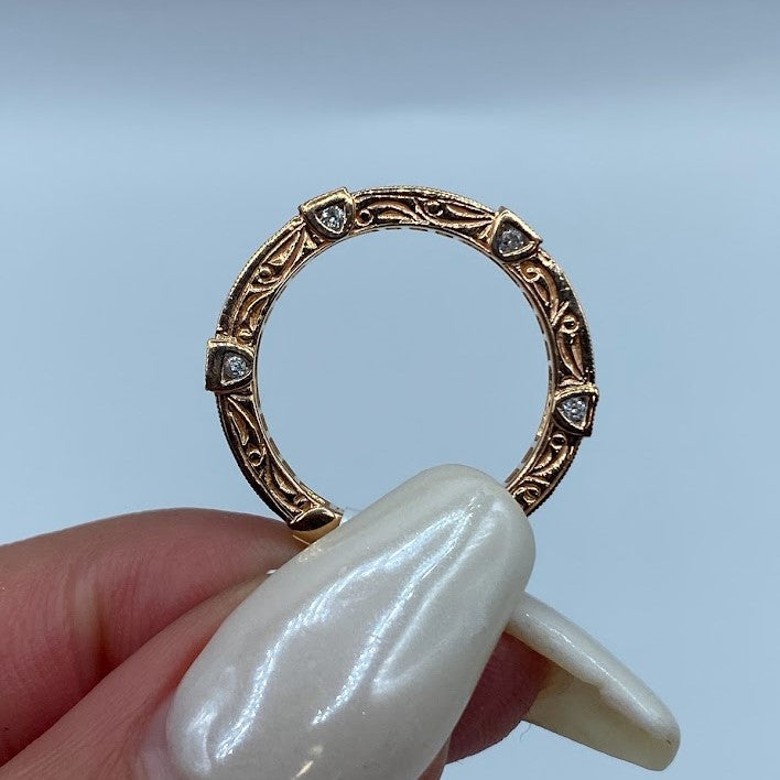 14K Rose Gold Pink Tourmaline Ring