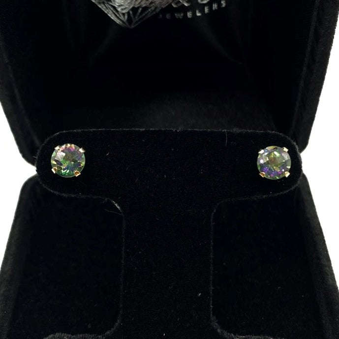 14K Mystic Topaz Earrings