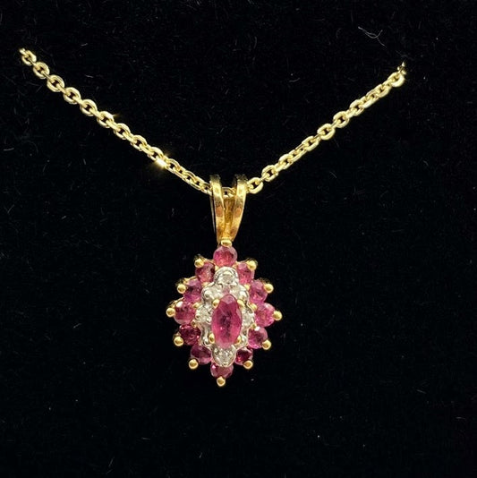 Ruby & Diamond Necklace