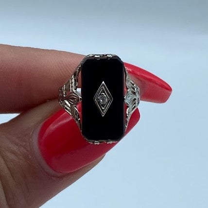 Vintage Onyx Ring